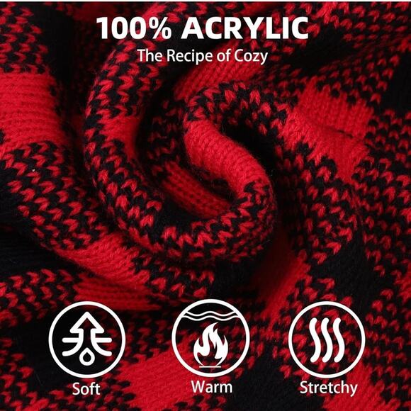 XL Black and Red Checkered Dog Shirt NWOT - Picture 7 of 11